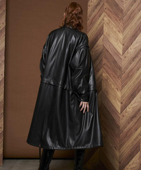 【SALE】Vegan Leather Mods Coat