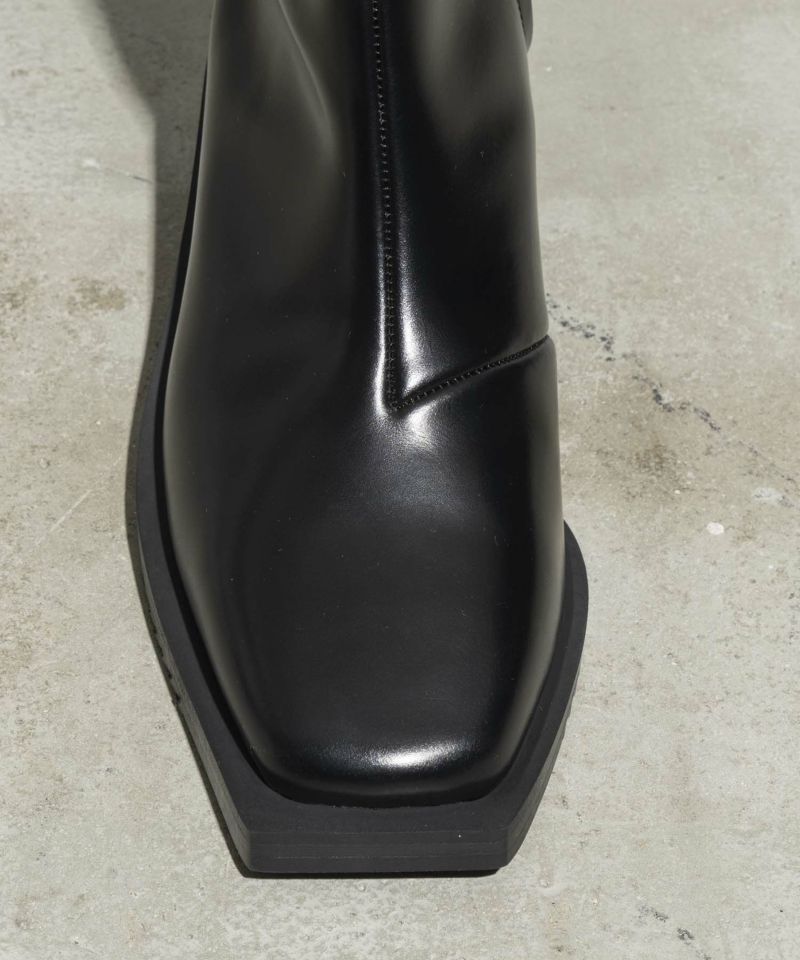 [Special SHOES FACTORY COLLABORATION] Zip Heel Boots Made in Tokyo