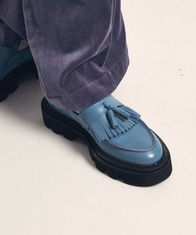 品質割引MAISON SPECIAL 東京産タンクソールタッセルローファー 靴