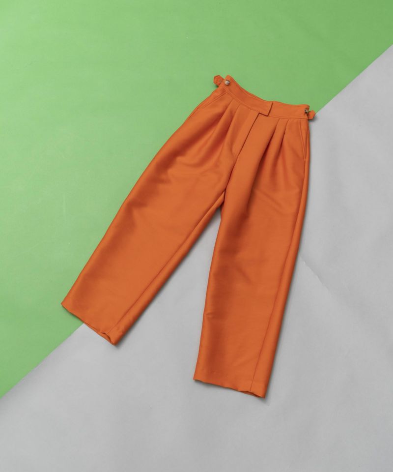 【SALE】T/W Two Tuck Wide Straight Tapered Pants