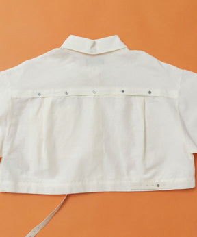 【SALE】Acetate Linen Bolero Shirt