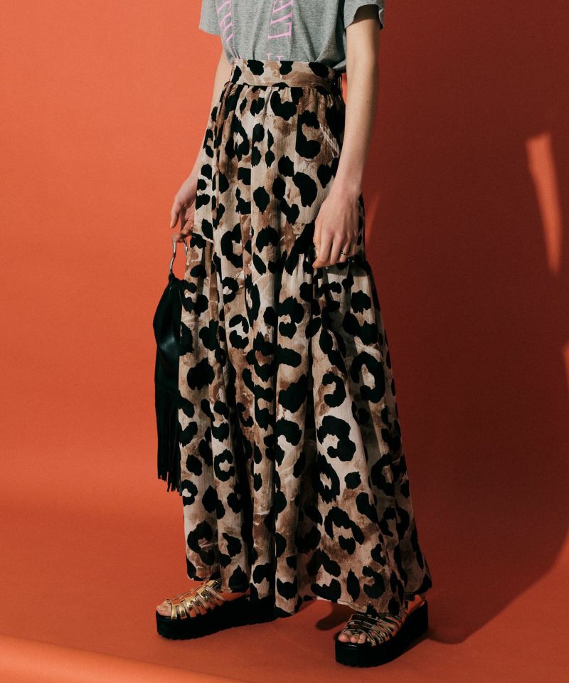 【SALE】Leopard Volume Skirt