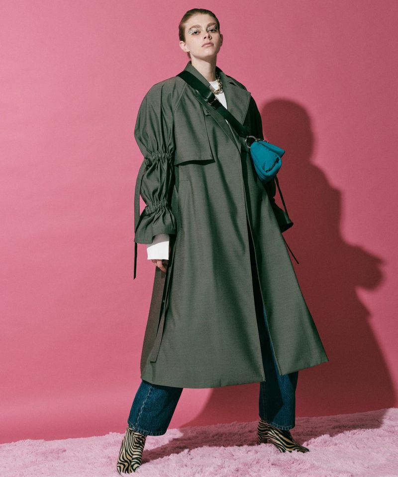 Multi Way Belted 2way Trench Coat　