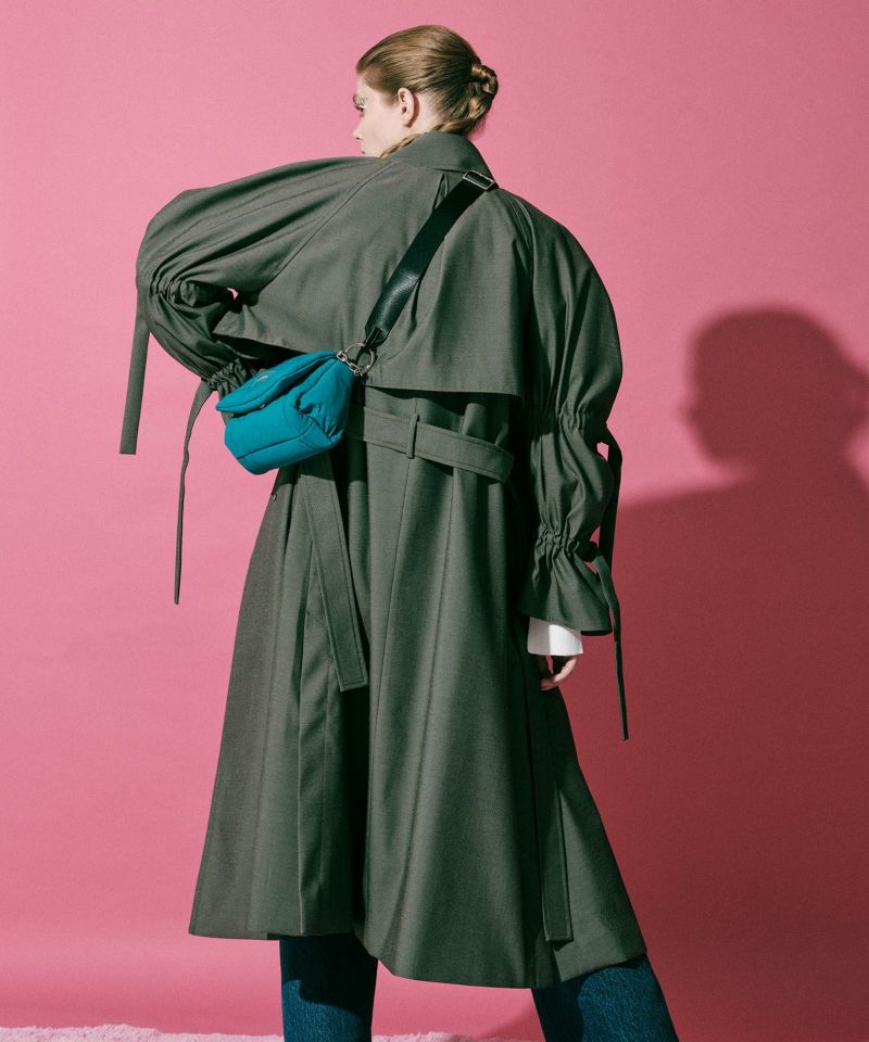 SALE】Multi Way Belted 2way Trench Coat