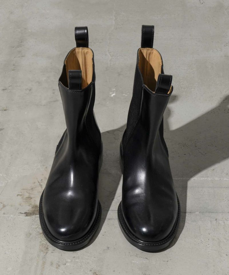 [SALE] [Special SHOES FACTORY Collaboration] Smooth Leather Side Gore Boots from Tokyo