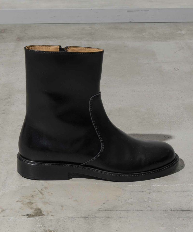 [SALE] [Special SHOES FACTORY Collaboration] Smooth Leather ZIP boots from Tokyo