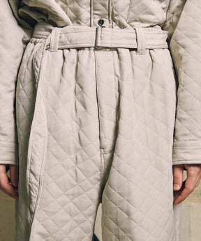 [SALE] Quilting Belted Snow Wide Pants