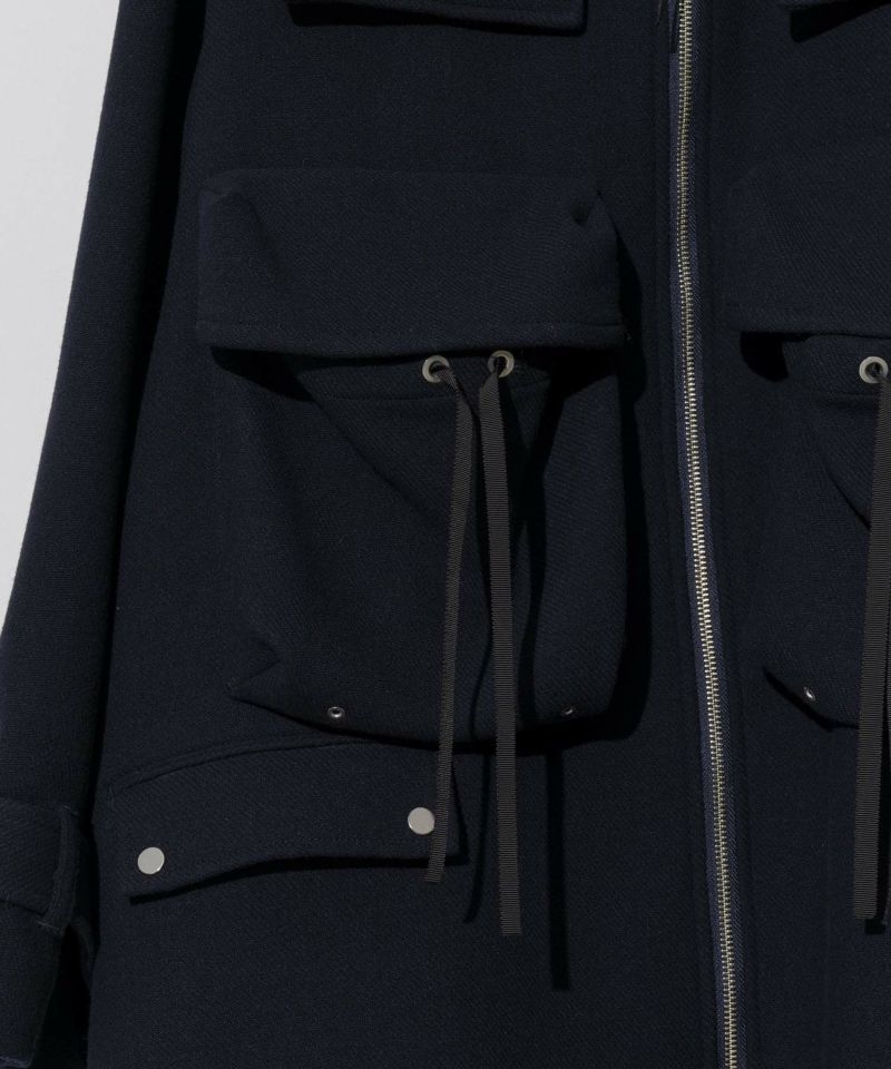 [SALE] Multi Fabric High Pocket Pocket Prime Overcoat