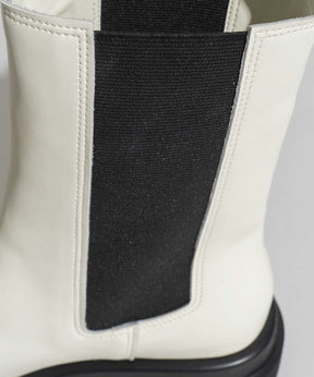 [SALE] Split leather side gore boots