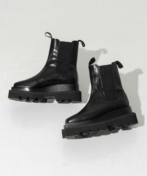 【SPECIAL SHOES FACTORY COLLABORATION】Tank-Sole Side Gore Long Boots Made In TOKYO