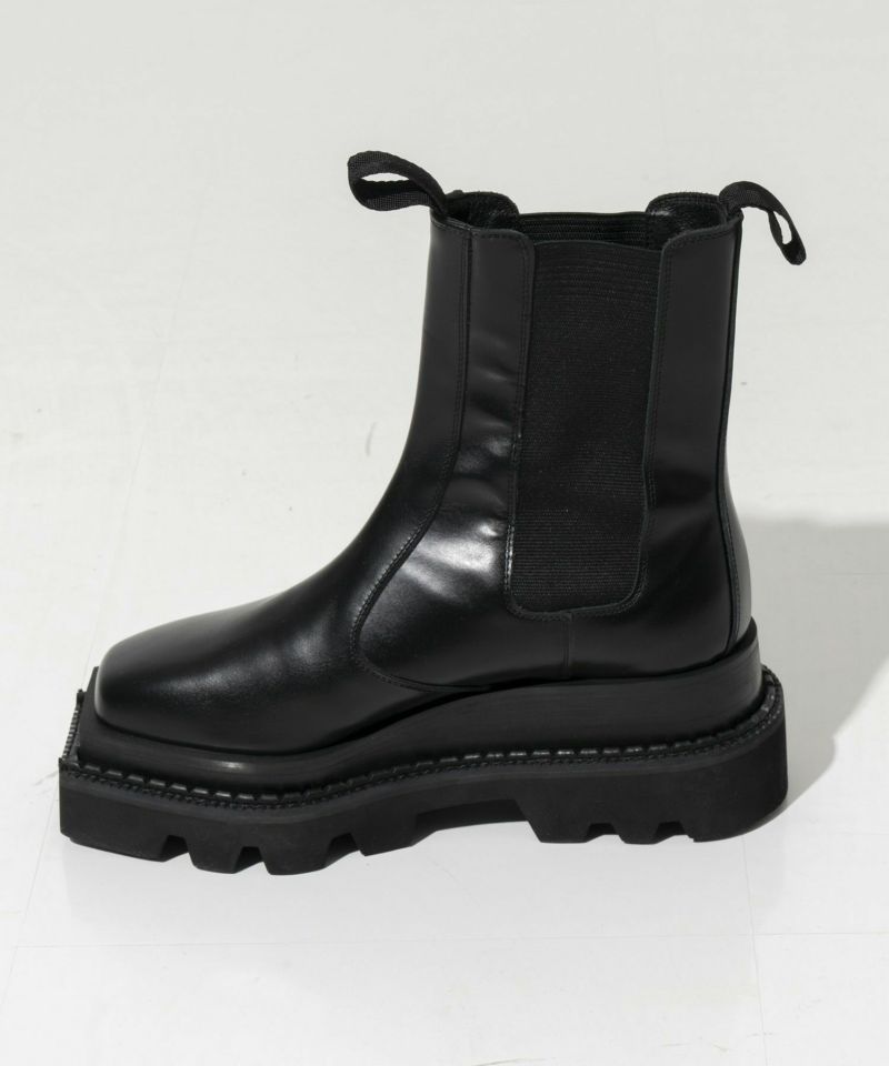 【SPECIAL SHOES FACTORY COLLABORATION】Tank-Sole Side Gore Long Boots Made In TOKYO