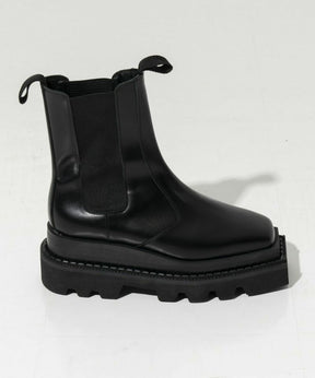 SPECIAL SHOES FACTORY COLLABORATION】Tank-Sole Side Gore Long Boots Ma