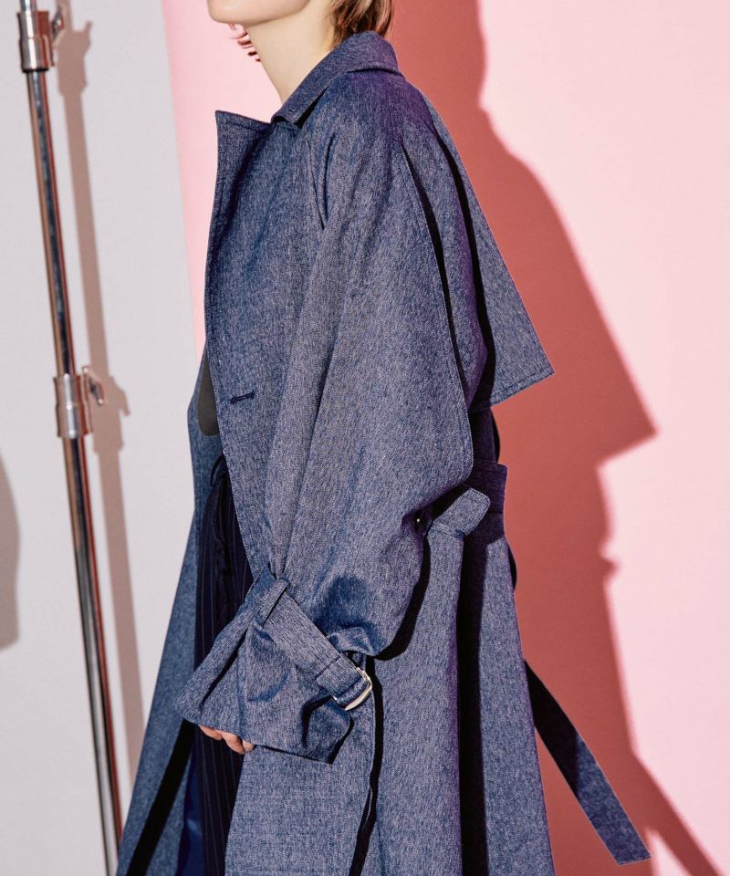 SALE】Volume Sleeve Trench Coat