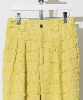 [SALE] Fringe Tweed Jacquard Wantach Wide Pants