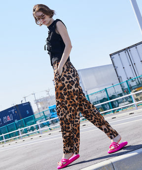 SALE】2way Leopard Taffeta Snow Pants