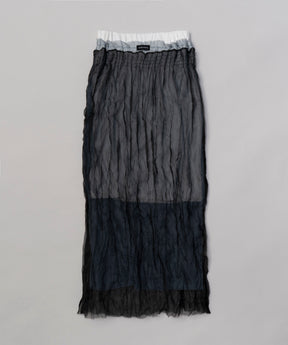 【SALE】Sheer Layered Washer Skirt