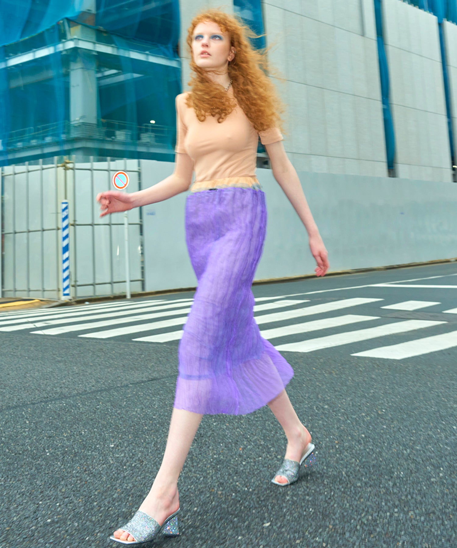 【SALE】Sheer Layered Washer Skirt