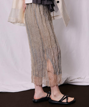 【SALE】Sheer Layered Washer Skirt