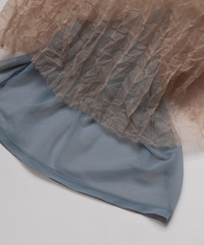 【SALE】Sheer Layered Washer Skirt