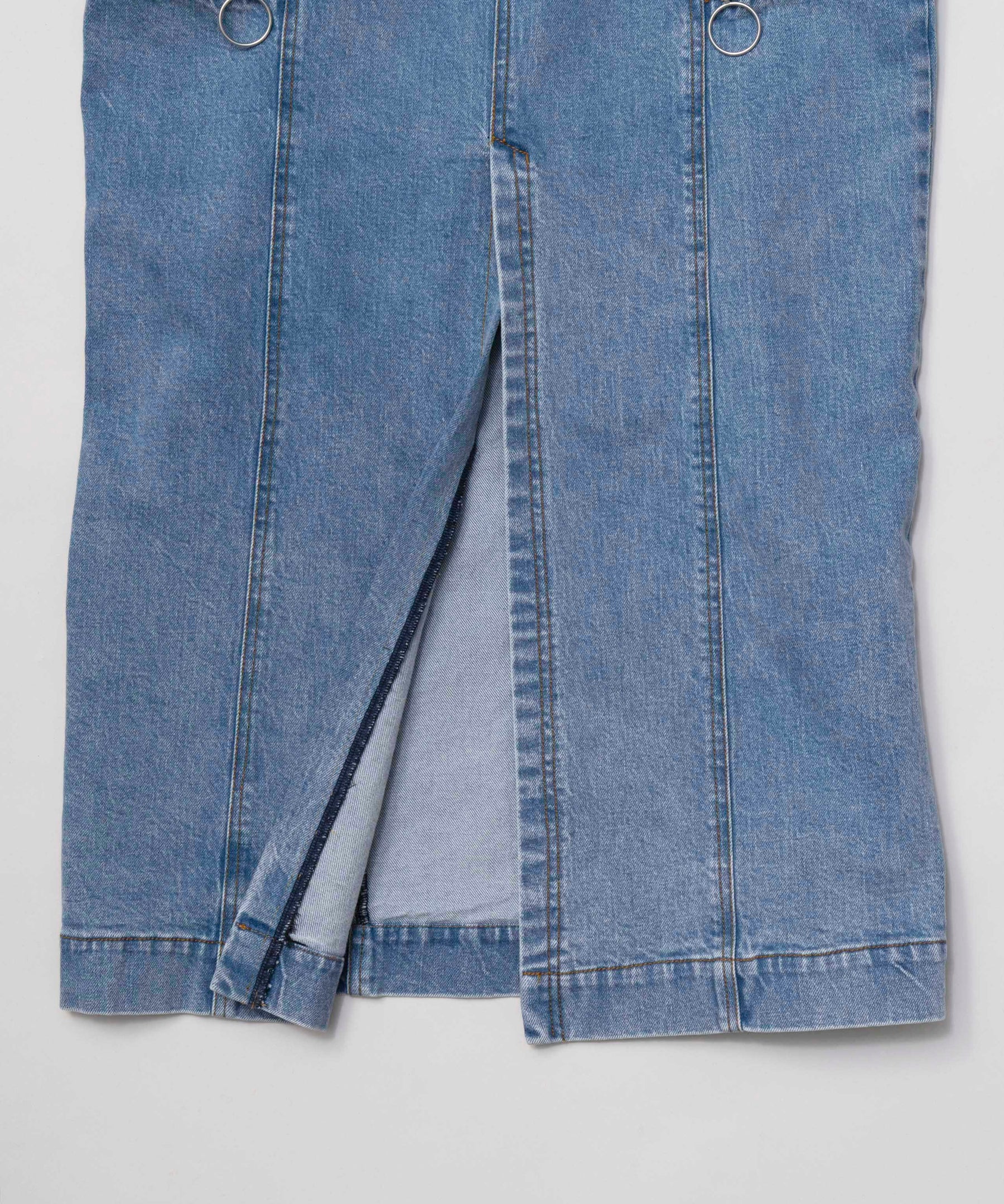 SALE】Side Zip Tight Denim Skirt