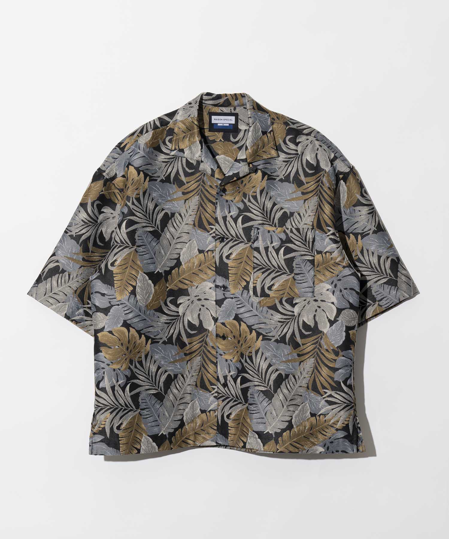 Leaf Jaguard Prime Over Open Color Short Sleeve Shirt