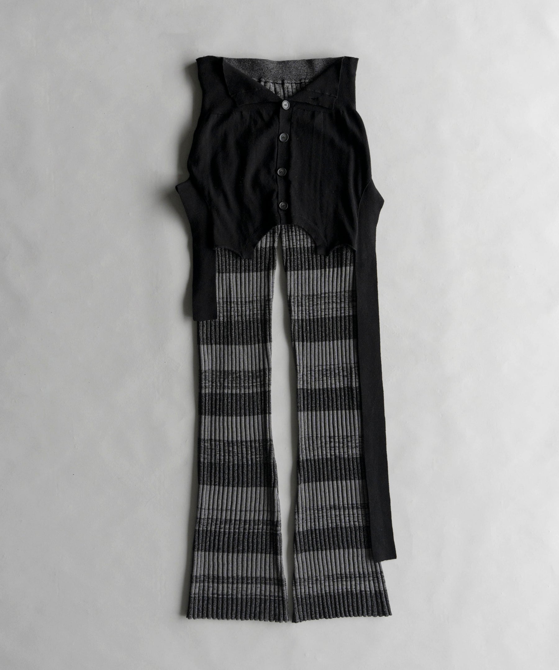 SALE】Cardigan Layered Knit Pants