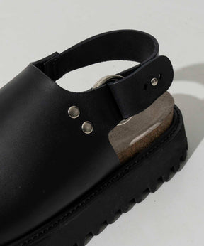 【SPECIAL SHOES FACTORY COLLABORATION】Italian Vibram Sole Heel Strap Sandal Made In TOKYO