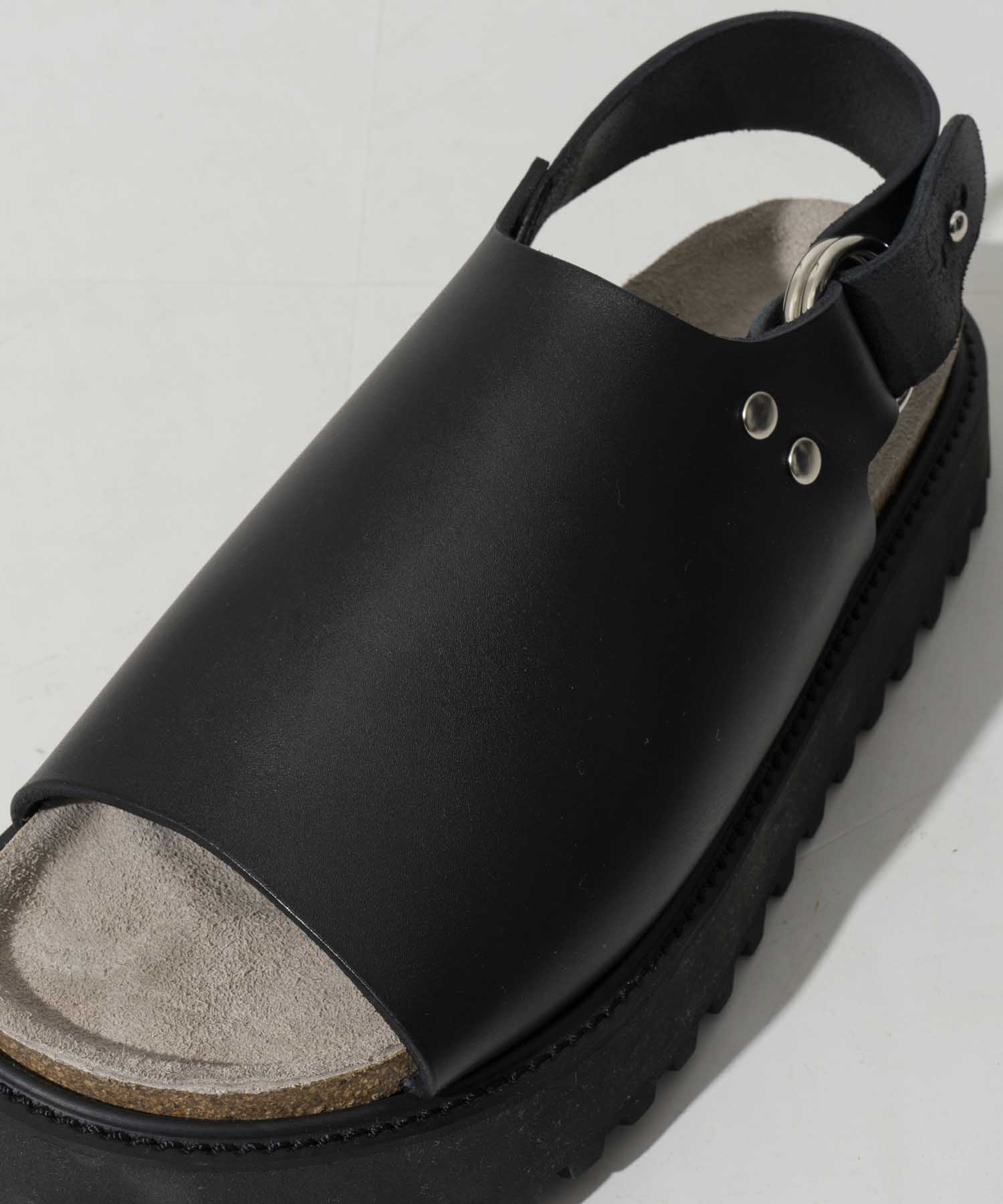【SPECIAL SHOES FACTORY COLLABORATION】Italian Vibram Sole Heel Strap Sandal Made In TOKYO