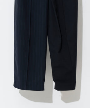 【SALE】Double Waist Asymmetry Tuck Pants