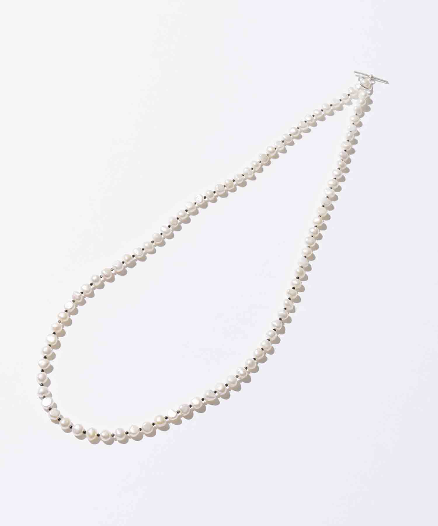 Pearl & Onyx Necklace 80cm