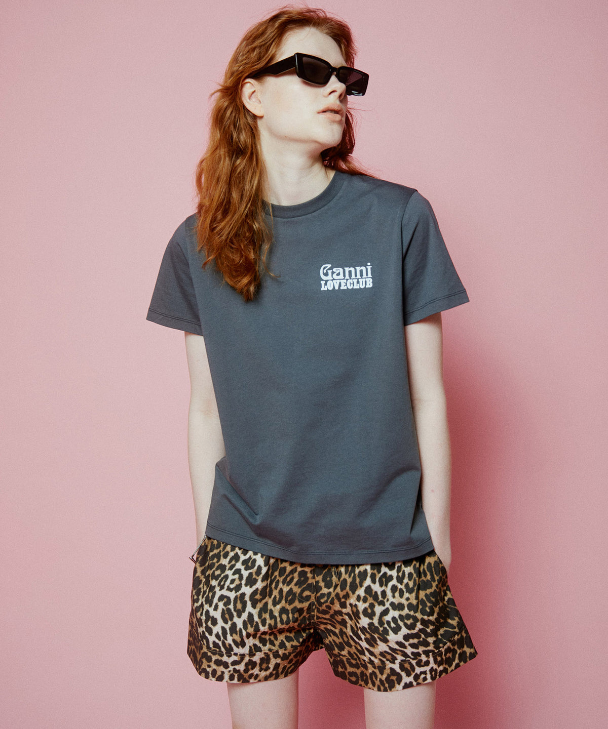 【GANNI】Basic Jersey Loveclub Relaxed T-shirt