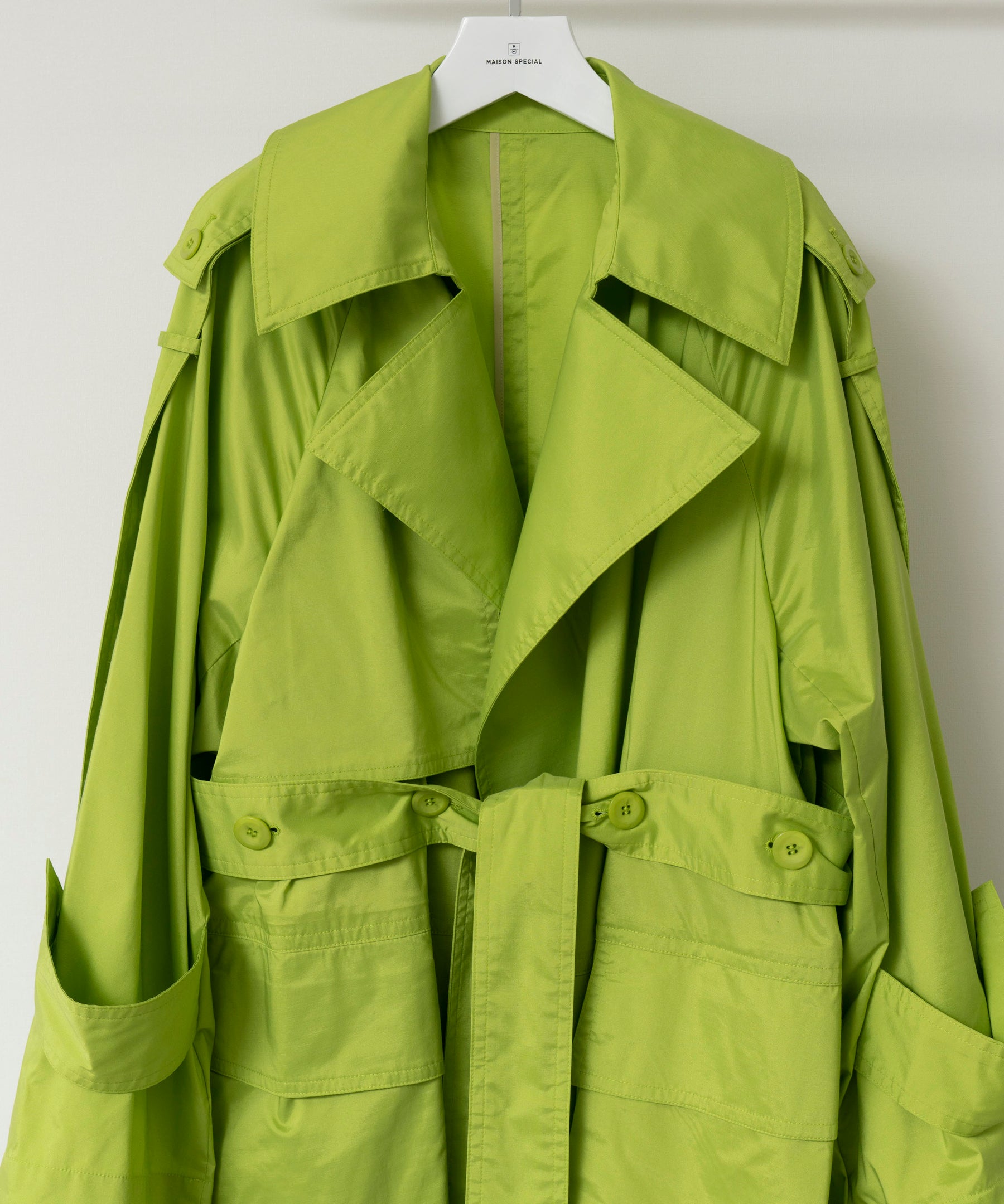 SALE】Multi Fabric Over Size Trench