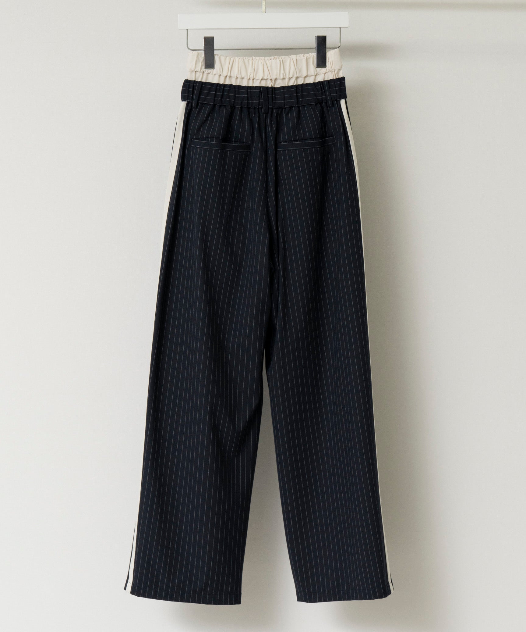 SALE】Layered Double Waist Side Line Pants